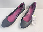 Crocs Women   s Lina Wedge Heel Black Slip On Dual Comfort Shoe 203408 Size 9