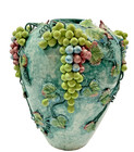 Vintage Porcelain 3d Grape Vase
