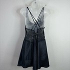 Victoria s Secret Nightgown Womens L Black Vtg 90s Lace Satin Whimsygoth Fairy
