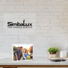  3-pack  Simbalux   Acrylic Photo Frame 5    X 7    Free Standing Magnetic Lock