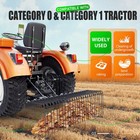 3 Point 60  Tow Behind Landscape Rake Lawn Dethatcher Rakes For Cat 0 1 Tractor