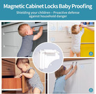 15 Pack Baby Proofing Magnetic Cabinet Locks - Safeasy Child Safety Locks For Ca