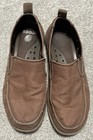 Crocs Walu Men s Slip On Shoes Loafer-sz 10-brown Canvas
