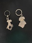 Italy Map Souvenir Keychains Charms Lot Of 2 - Region Of Origin Italy