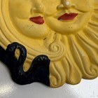 Vintage Sun And Moon Wall Plaque Ceramic Hanging Whimsy Celestial Wall Art Boho