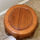 Antique Style Vtg Mid-century Chinese Rosewood Drum Form Stool Stand Seat