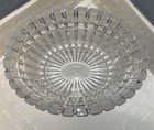 Bohemia Czech Hand Cut Lead Crystal Centerpiece Bowl 11    Panel Cane Cut Vintage