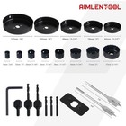 26pcs Hole Saw Kit Set 3 4 To 5 Inch Blades Drill Bits Mandrels For Wood Plastic