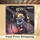Kiss Alive 4 x4  Banner Album Cover Art Fabric Poster Flag Tapestry
