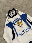 Reebok Finland Suomi National Team Hockey Jersey Size Xl White Blue Black