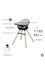 Maxi-cosi Moa 8-in-1 Convertible High Chair  Onyx Sand  damaged Box 