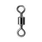 50 100x Rolling Barrel Swivel 1   -14    Stainless Steel Rolling Solid Ring Fishing