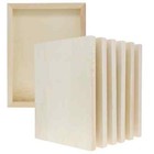 New 4 Pk Cousindiy Unfinished Wood Canvas Art Painting 8 x6 x0 75  Free Us Ship