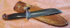 Wwii Western Boulder Blued Blade   Black Delrin Military Knife Bakelite Pommel