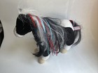 Douglas Cuddle Toy Warrior Princess Horse Black   White 12  Plush Stuffed Animal