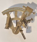 Vintage Brass Sextant Nautical Marine Maritime Navigation Instrument
