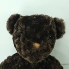 Dan Dee Dark Brown Curley Fur Christmas Teddy Bear Plush 17  Stuffed Animal