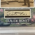 Claude Monet Handwritten Word Removed From A Beckett Autograph Letter Signed