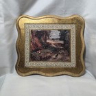 Vintage Italian Wall Art Gold Gilt Wall Hanging Plaque 