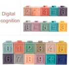 Baby Stacking Blocks Soft-12 Pack Building Blocks Rings Balls Sets For Toddler