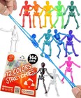 144 Halloween Party Favors - Spooky Stretchy Mini Skeleton Toys For Kids  Trick-