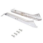2x Chrome Saddlebag Rail Support Brackets For Harley Touring Flt Flht 1985-2008
