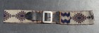 20   s 30   s Early Navajo Native American Glass Beaded Western Belt W  Buckle Wow  