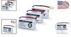 Cordless Phone Batteries 2 4v 600mah Ni-mh 3 Pack Replacement For Vtech