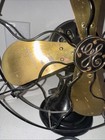 Antique Ge Brass Blade Fan Oscillating 3-speed Cat No 34017 Works