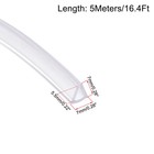 Trim Seal Pvc U Seal Fits 3-5mm Edge 5 Meters 16 4ft 0 28  Height Transparent