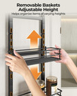 Over The Door Pantry Organizer 5-tier spice Rack Organizer For Cabinet