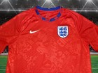 England National Soccer Team Jersey Nike Dri-fit Sz Large Preowned Red