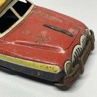 Vintage 1950s 60s 1958 Tin Friction Toy Sedan Car W roof Rack Japan For Parts