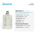 Wr-34 To 2 92mm Female Straight Waveguide To Coax Adapters With Fbp260 Flange