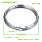 Lot Of 10pcs To 10000pcs Stainless Steel Split Rings Key Ring  Keyrings Keychain