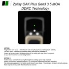 Oak Plus Gen 3 Tactical Sight 3 5 Moa Green Dot  For Rmr sro Cut Springf Echelon