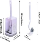 Bathroom Toilet Bowl Brush And Holder  Curved Design Toilet Brush   2 Pack