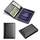 Passport Holder Travel Wallet Leather Rfid Blocking Case Cover Credit Cards Slot