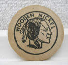 Johnny   June Carter Cash Fan Club 1970 s Wooden Nickel 2 1 2  Souvenir Token
