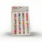 Vintage 1980s Stickers  112 Worldwide Flags  including Ussr   New In Packaging