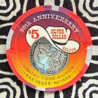 Silver Dollar Saloon  5 30th Anniv  Las Vegas  Nevada Poker Casino Chip V711