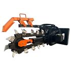 Agt Skid Steer Trencher Attachment 48  Heavy Duty Hydraulic Trencher Ditch New