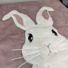 Pink Bunny Rabbit Decorative Nursery Pillow Cover Plush Soft Baby Girl Room
