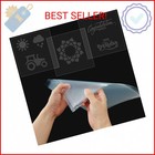 24 Pack 4 Mil Clear Mylar Stencil Sheets  12  X 12  Blank Reusable Plastic Templ