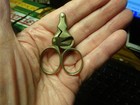 Antique 19th Century Nickel Plated Pocket Cigar Cutter Scissors