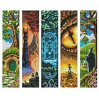  Pcs Cross Stitch Bookmark Kits diy Bookmarks Cross Stitch Kits stamped 5