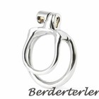Stainless Steel Mamba-zero Cage Male Chastity Device Belt Ring Chastity Cage