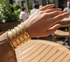 Touchstone Indian Bollywood Handcrafted Slip In Easy To Wear Stylish Wrist En   