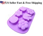 Diy 6 Cavity Tulip Daisy Flower Shaped Silicone Handmade Soap Mold Us Seller