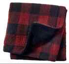 Northeast Outfitters Cozy Sherpa Blanket  50 X 60  Black And Red Checkered  Nwt
